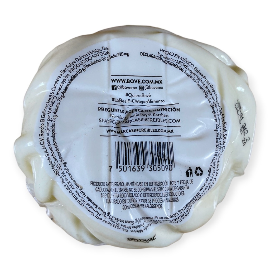 Queso oaxaca 400gr BOVE