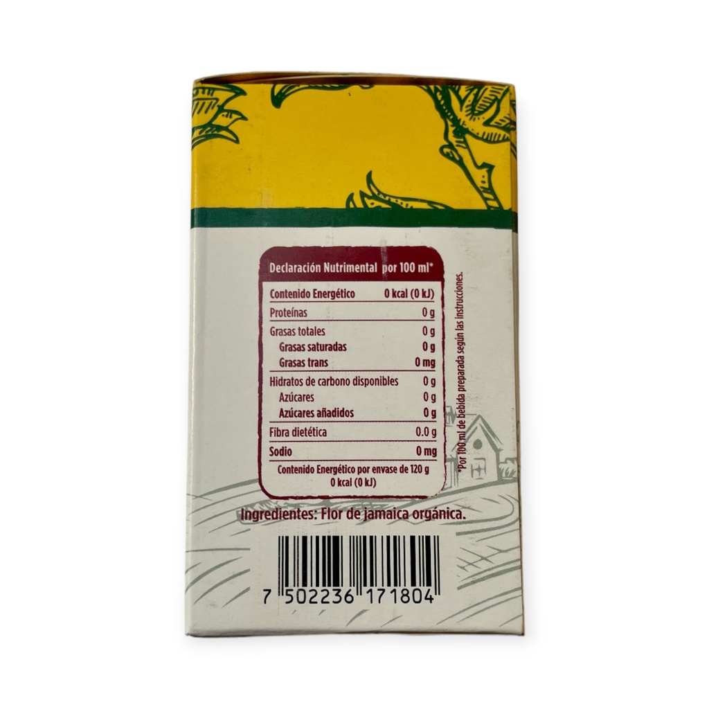 Flor de jamaica en sobres 120gr CAMPO VIVO 