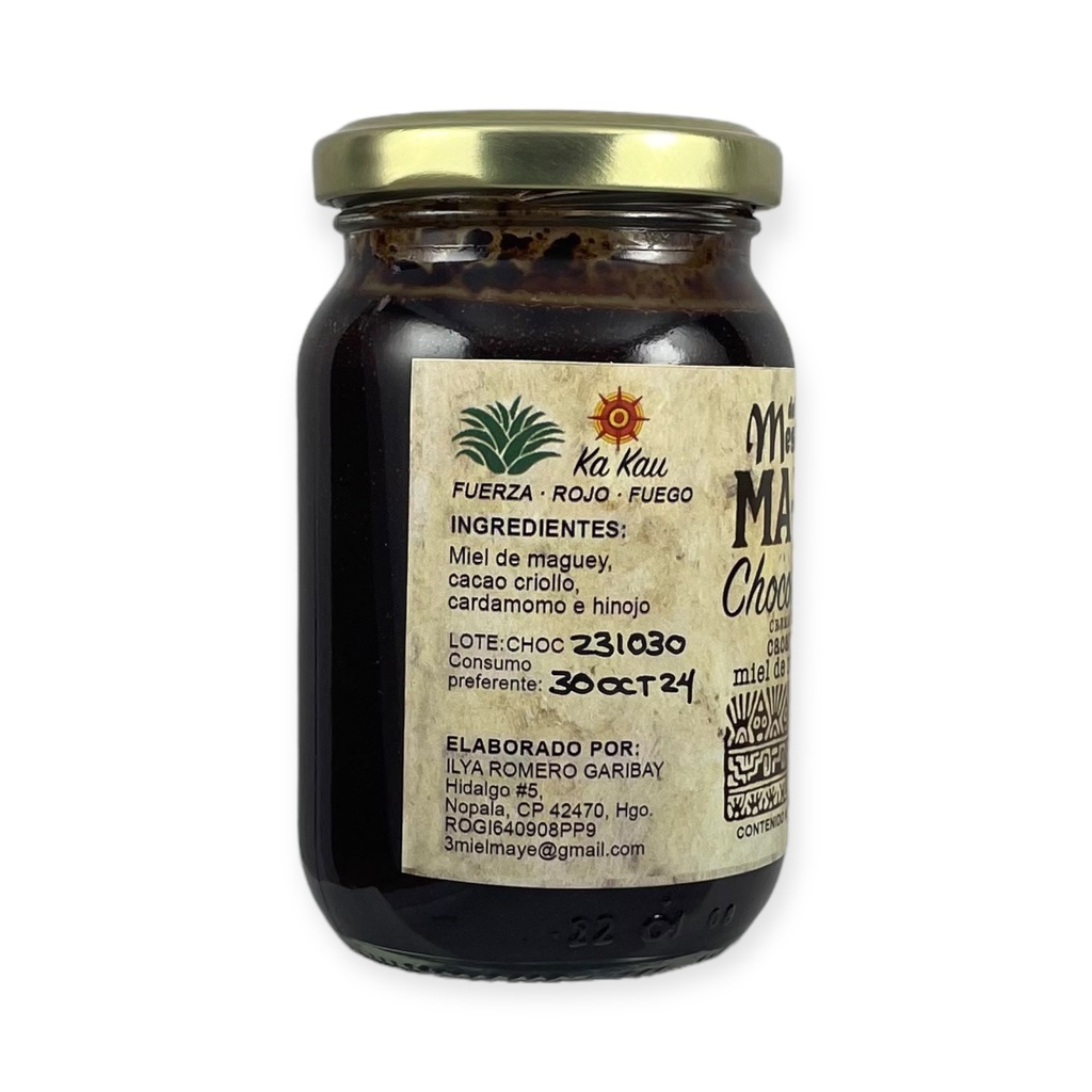Crema de cacao y miel de maguey 250gr MAYE