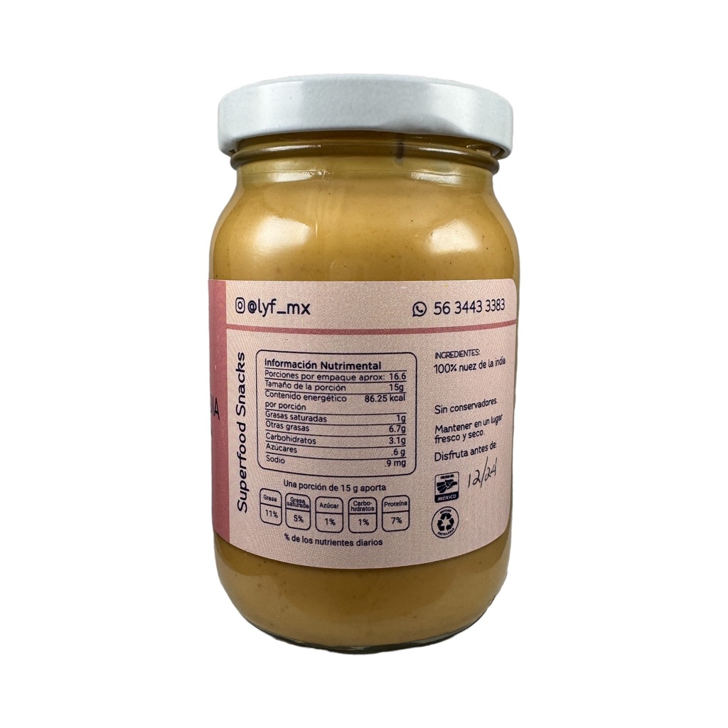 Crema de nuez de la India y cacao LYF