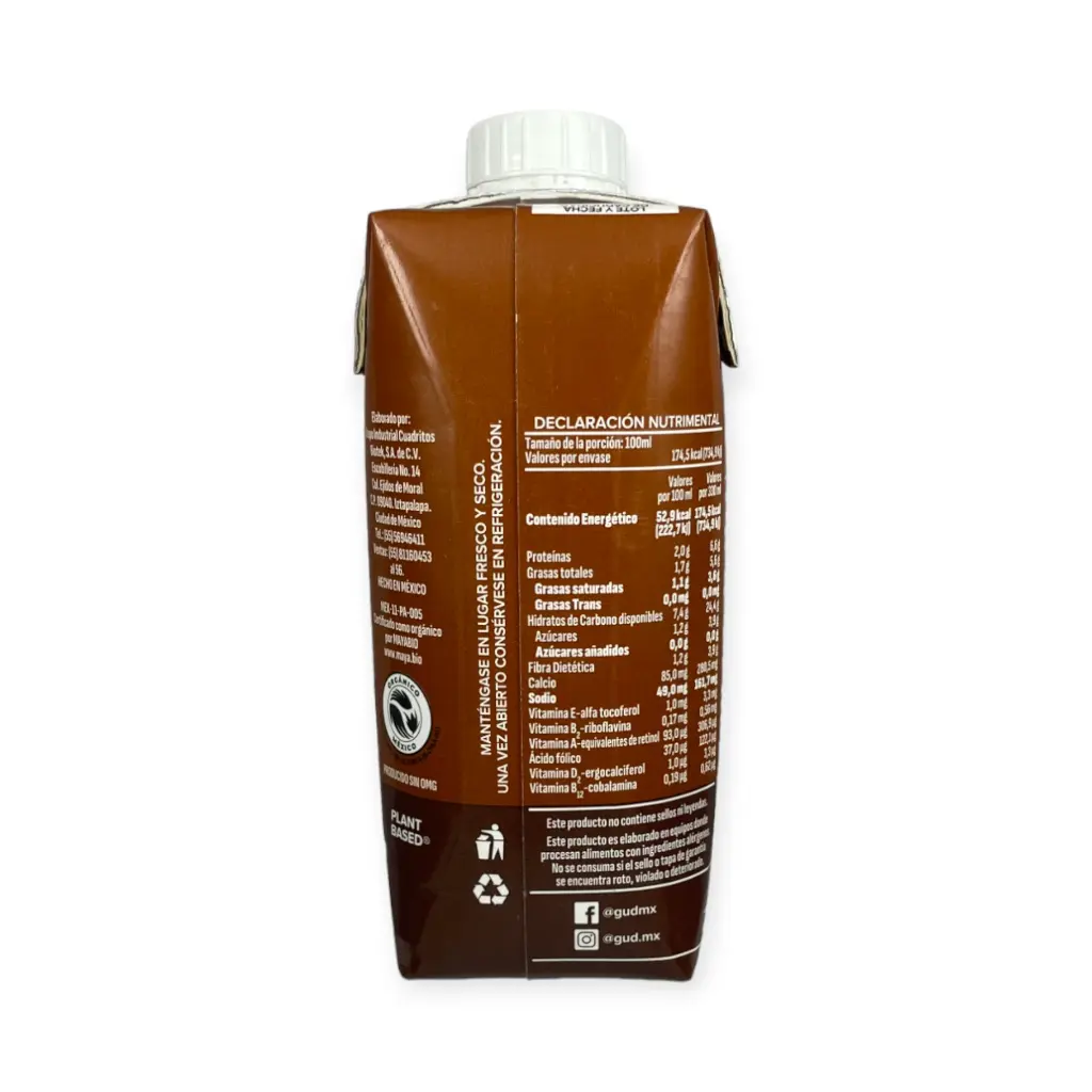 Bebida con avena y café sabor doble shot espresso sin azúcar 330ml GUD