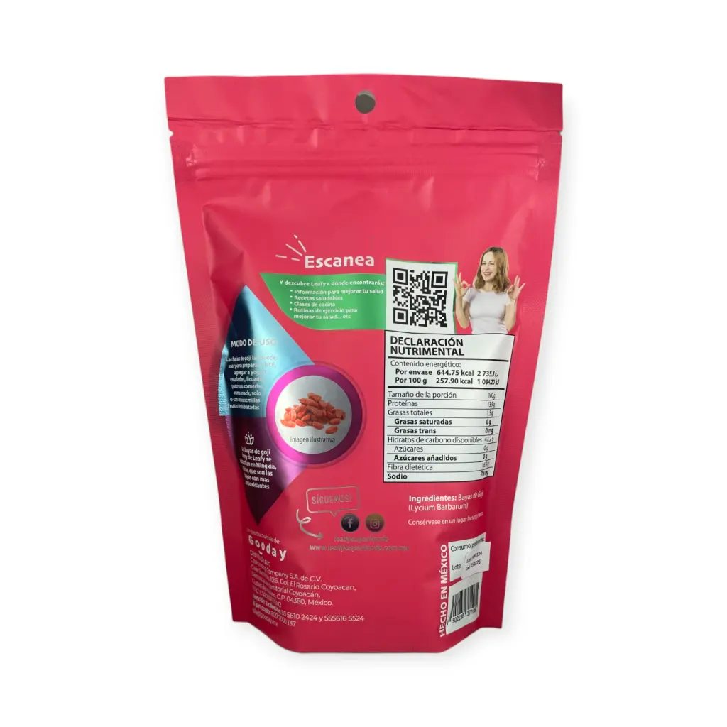 Bayas de goji 250gr LEAFY
