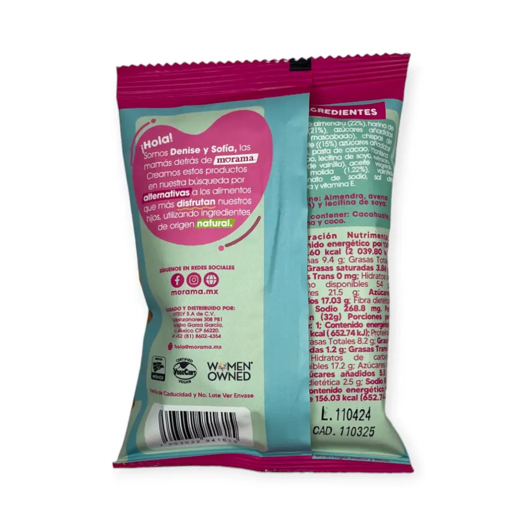 Galleta individual con chispas de chocolate 32gr MORAMA