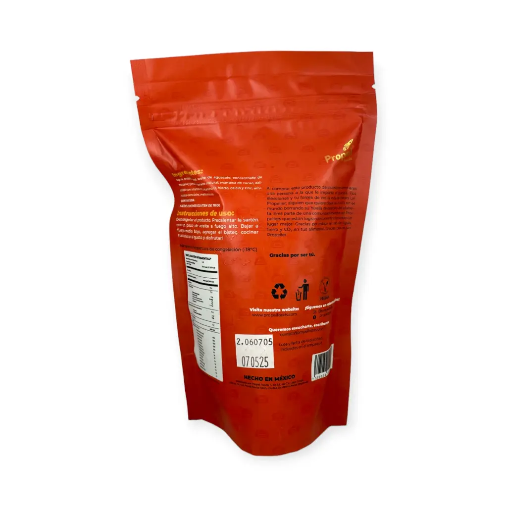 Alimento libre de carne para preparar bistec 300gr PROPEL FOODS