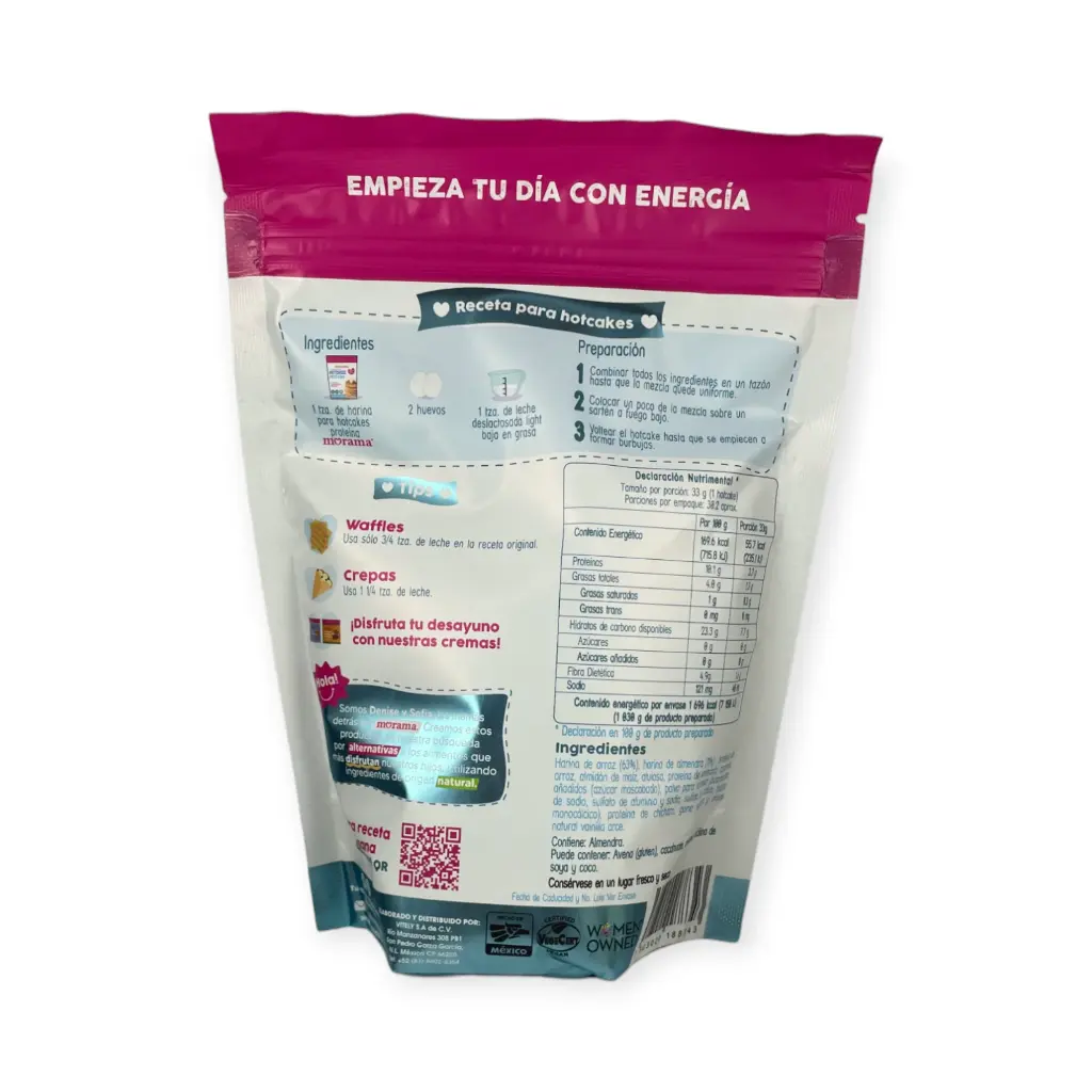 Harina para hotcakes con proteína 350gr MORAMA