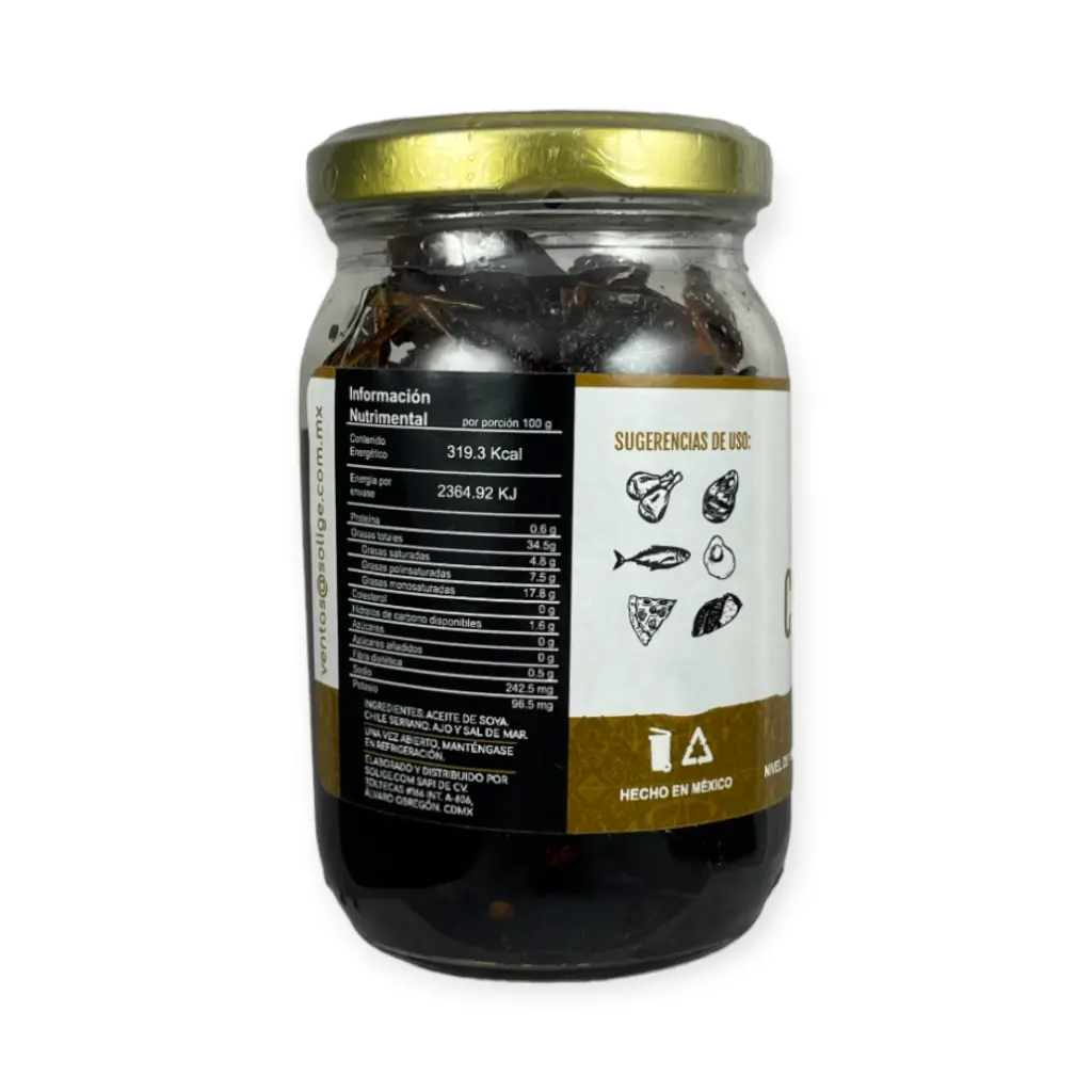 Salsa chicharrón de chile manzano 180gr ARCONTE