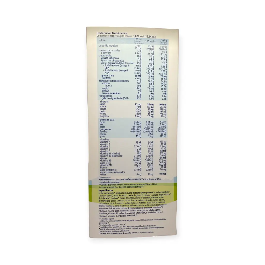 Fórmula para bebé de 0-12 meses 600gr HIPP