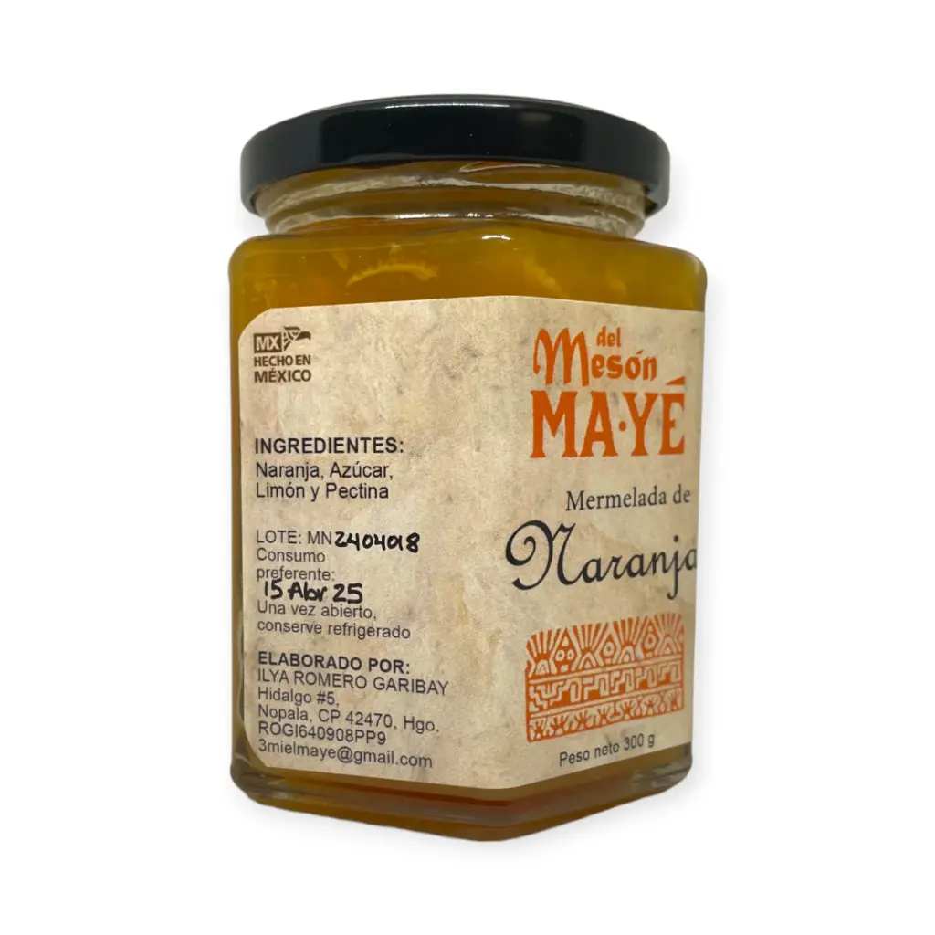 Mermelada artesanal de naranja 300gr MAYE