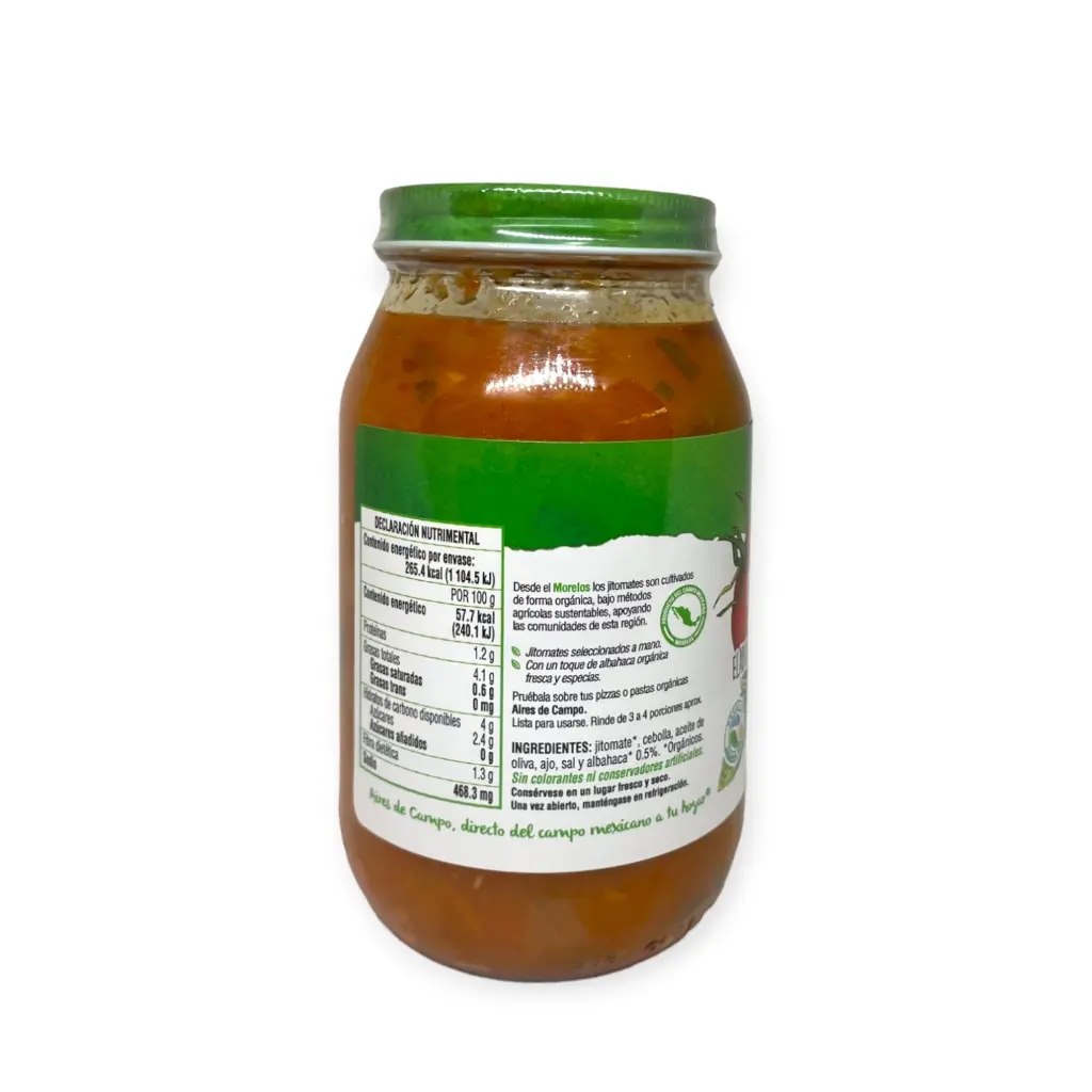 Salsa pomodoro con albahaca 460ml AIRES DE CAMPO