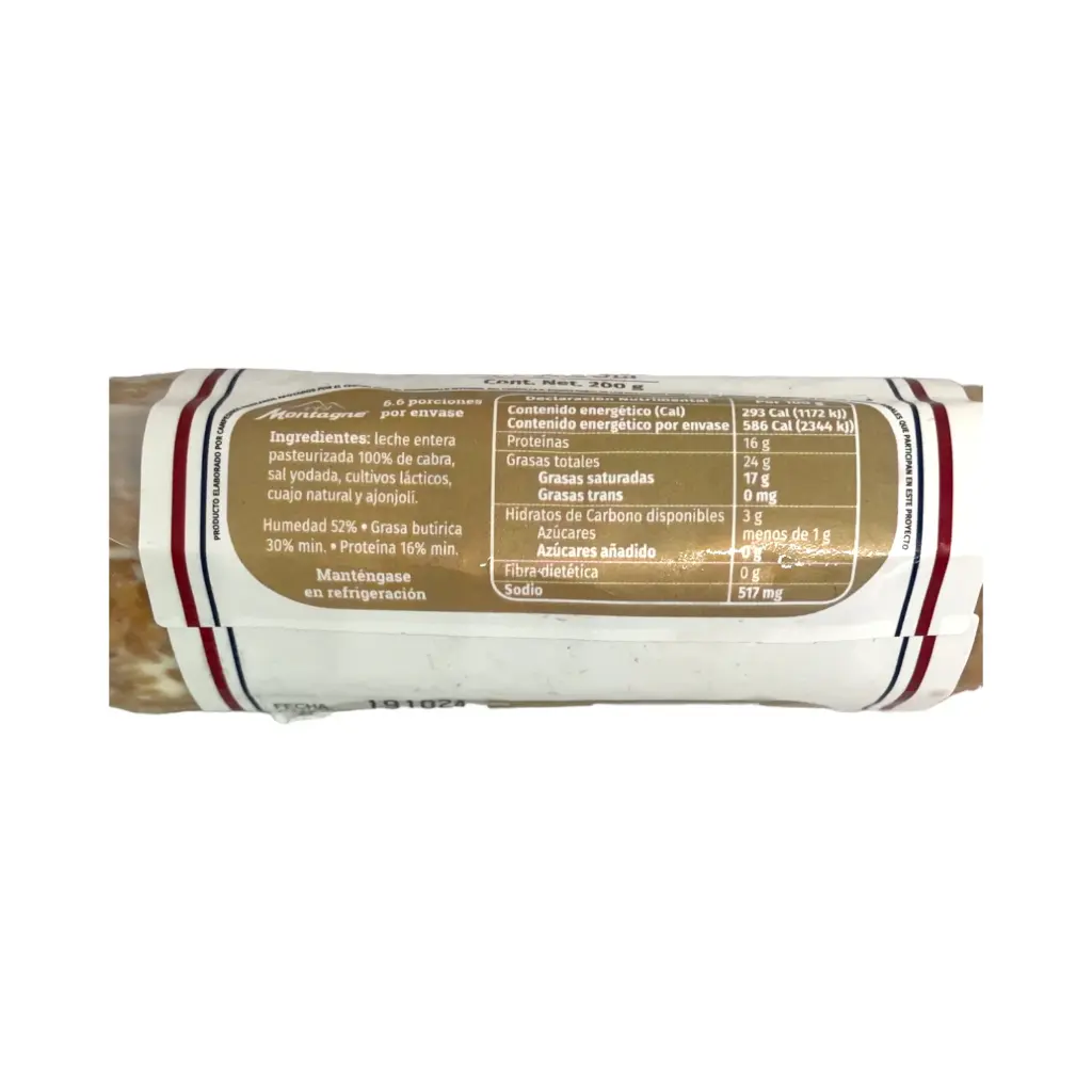 Queso de cabra con ajonjolí 200gr MONTAGNE