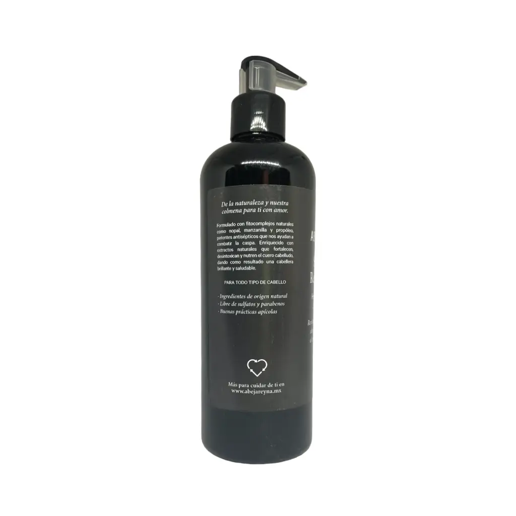 Shampoo regenerador de hierbas mexicanas, jalea real y miel 480ml ABEJA REYNA