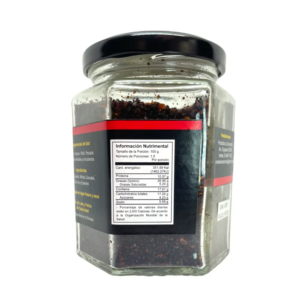 Salsa seca de tres chiles 100gr LA CONCORDIA