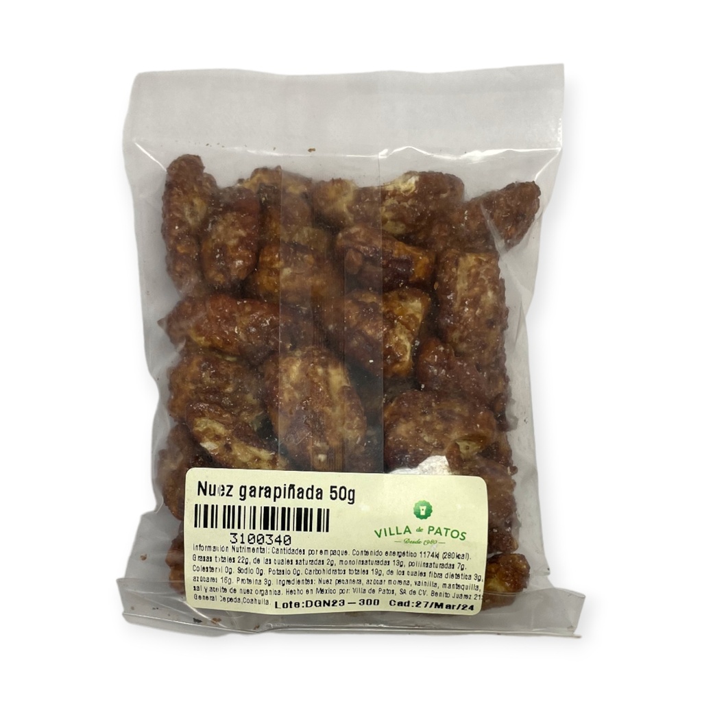 Nuez garapiñada 50gr VILLA DE PATOS