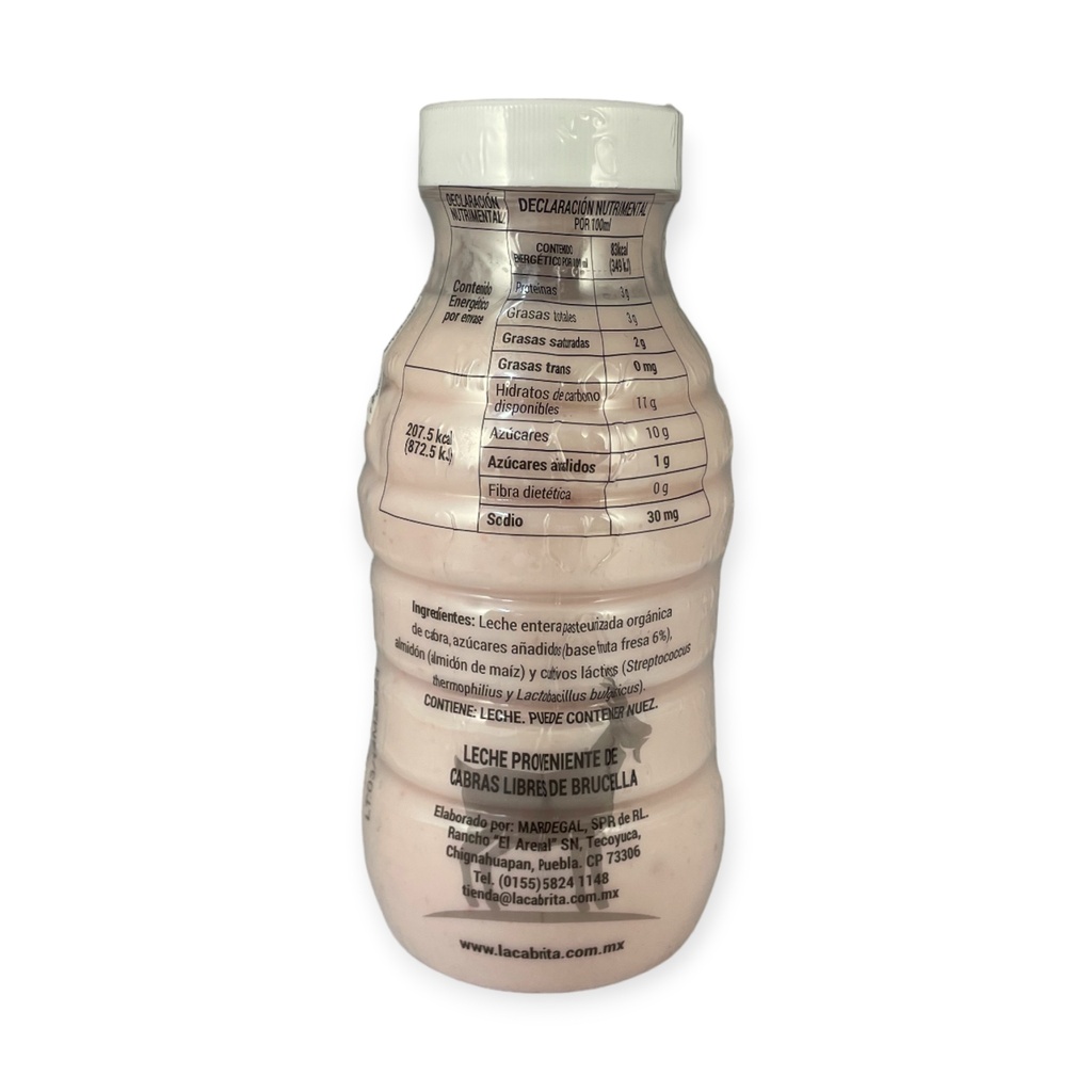 Yoghurt de cabra sabor fresa 250ml LA CABRITA