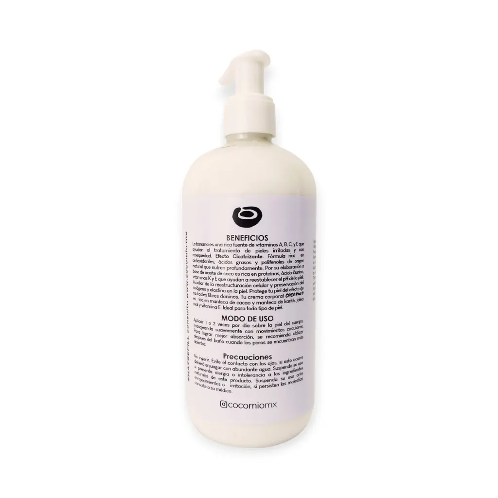 Crema corporal de coco y banana 500ml COCOMIO