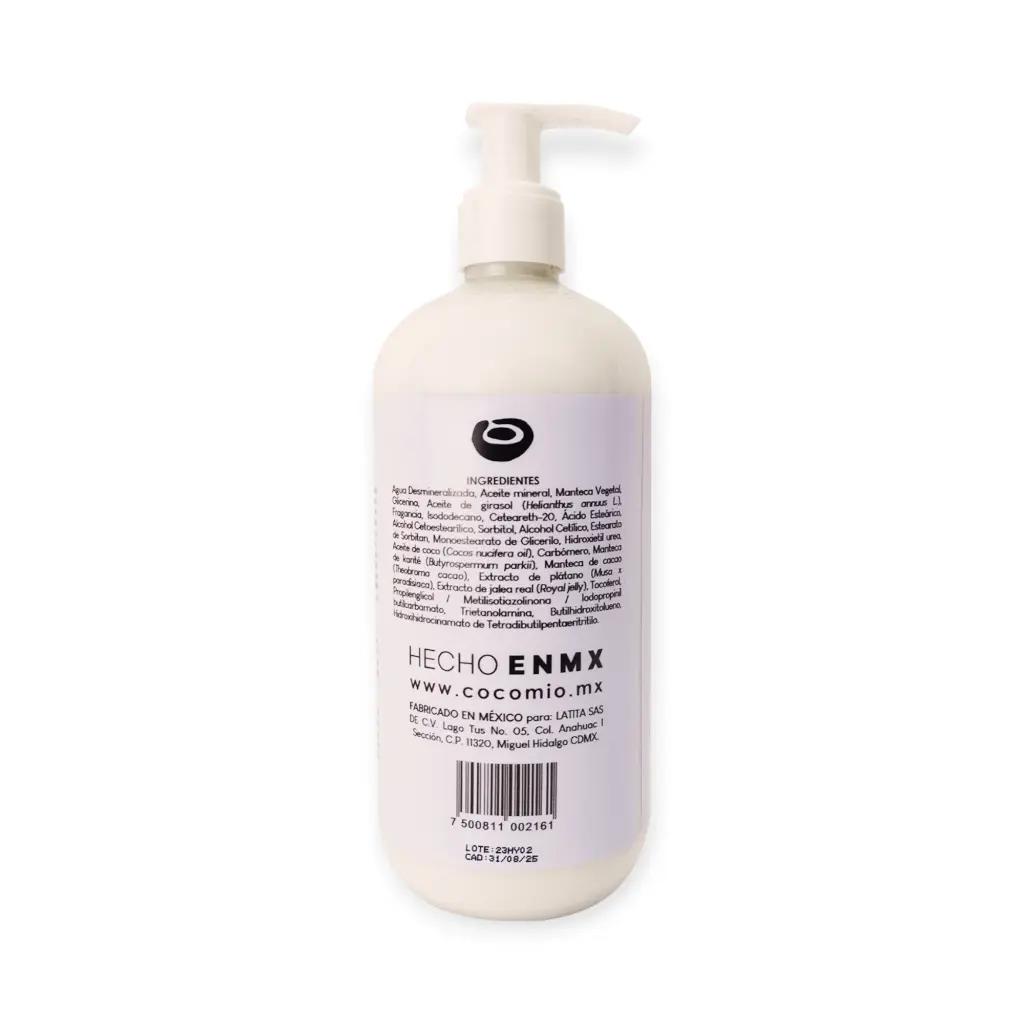 Crema corporal de coco y banana 500ml COCOMIO