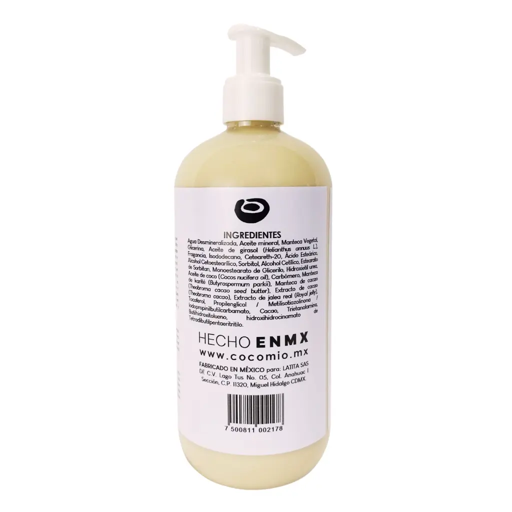 Crema corporal de coco y chocolate 500ml COCOMIO