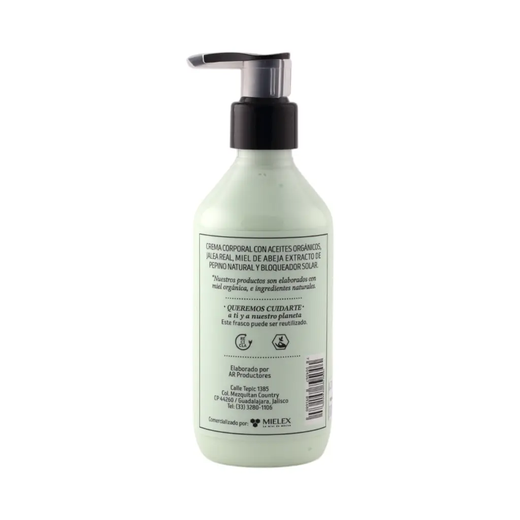 Crema corporal de pepino 250ml ABEJA REYNA