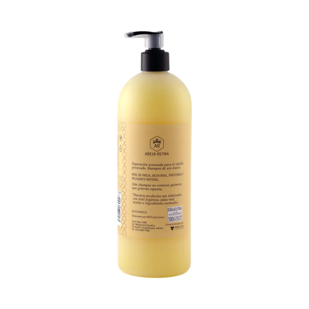 Shampoo nutritivo con jalea real y miel orgánica 960ml ABEJA REYNA