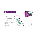 Toallas sanitarias de noche con doble ala ultra delgadas 8pz ANION