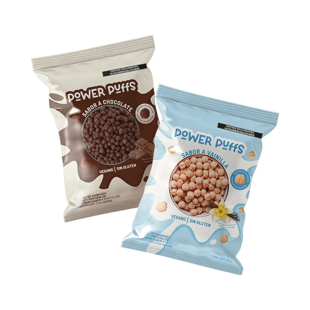 Cereal de vainilla alto en proteína 36gr POWER PUFFS