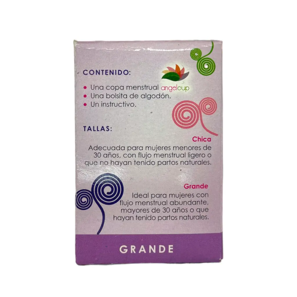 Copa menstrual lila grande ANGEL CUP
