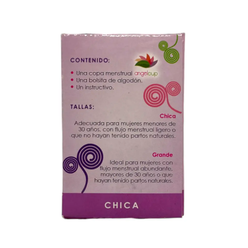 Copa menstrual lila chica ANGEL CUP