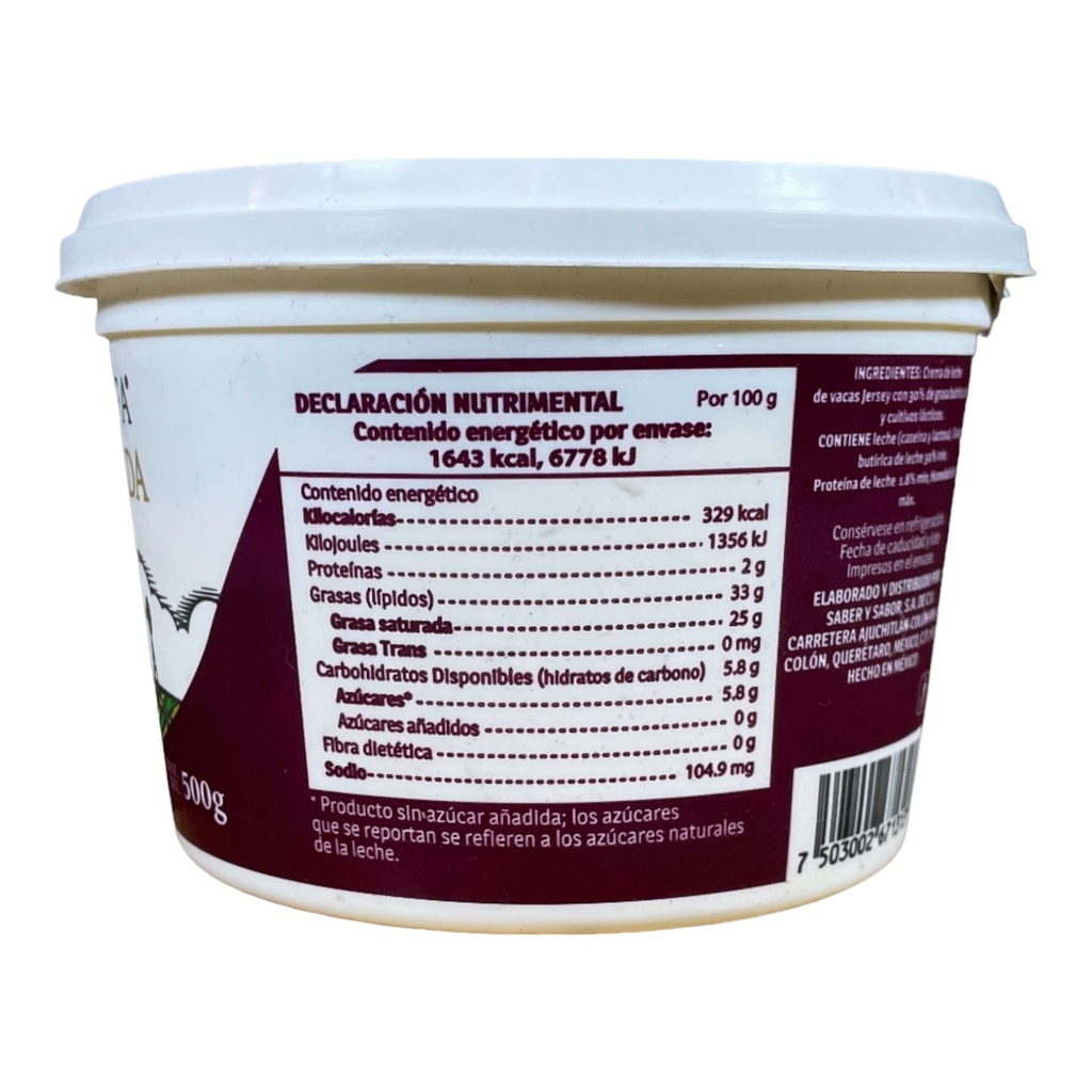 Crema 500gr FLOR DE ALFALFA 
