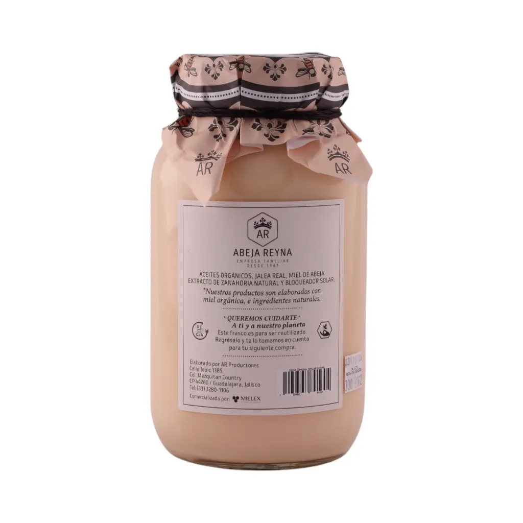 Copia de Crema Zanahoria 980ml Abeja Reyna trasera.webp