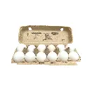 Huevo orgánico blanco 12pz CAMPO VIVO contenido
