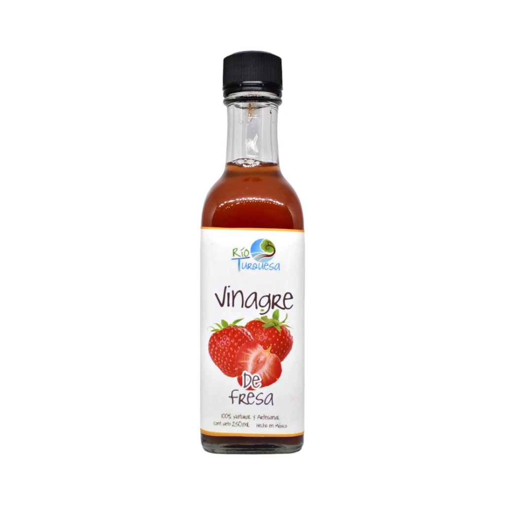Vinagre de fresa 250ml RÍO TURQUESA