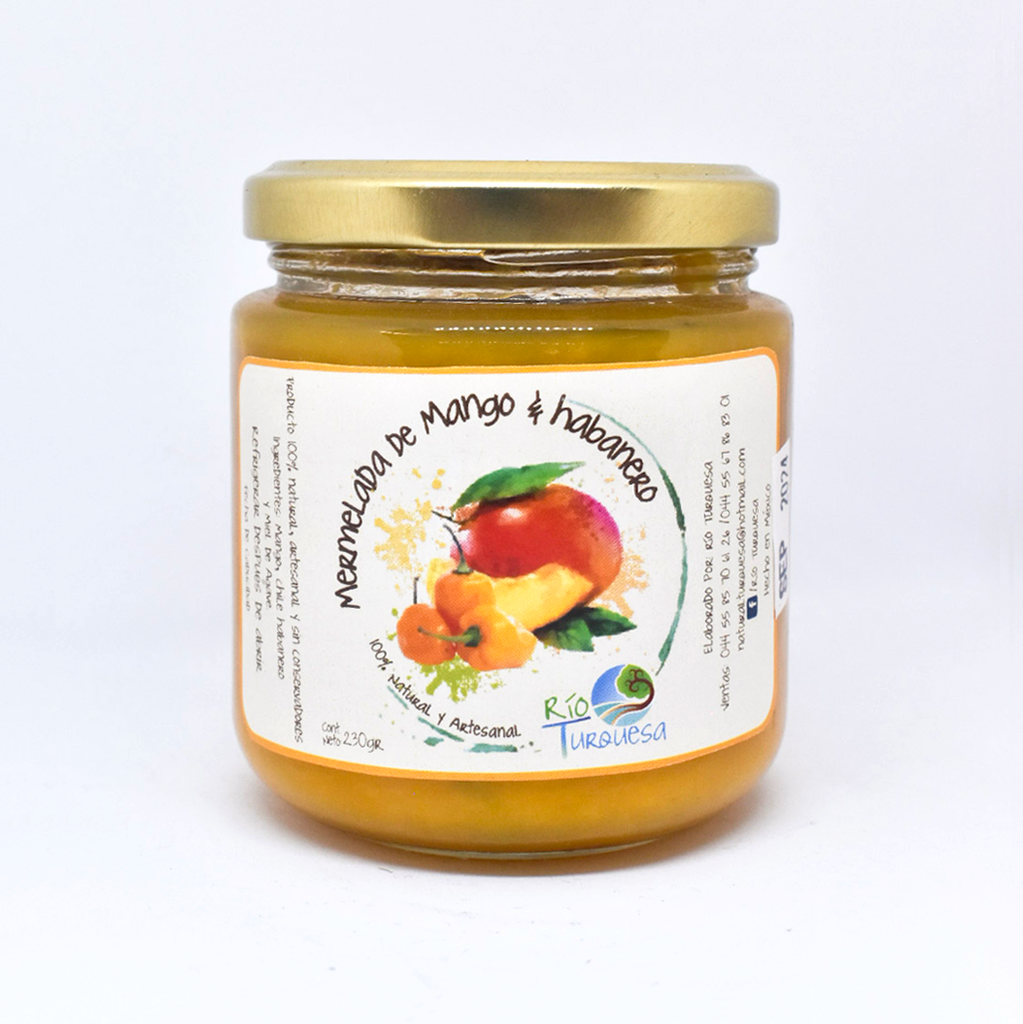 Mermelada de mango habanero 230ml RÍO TURQUESA