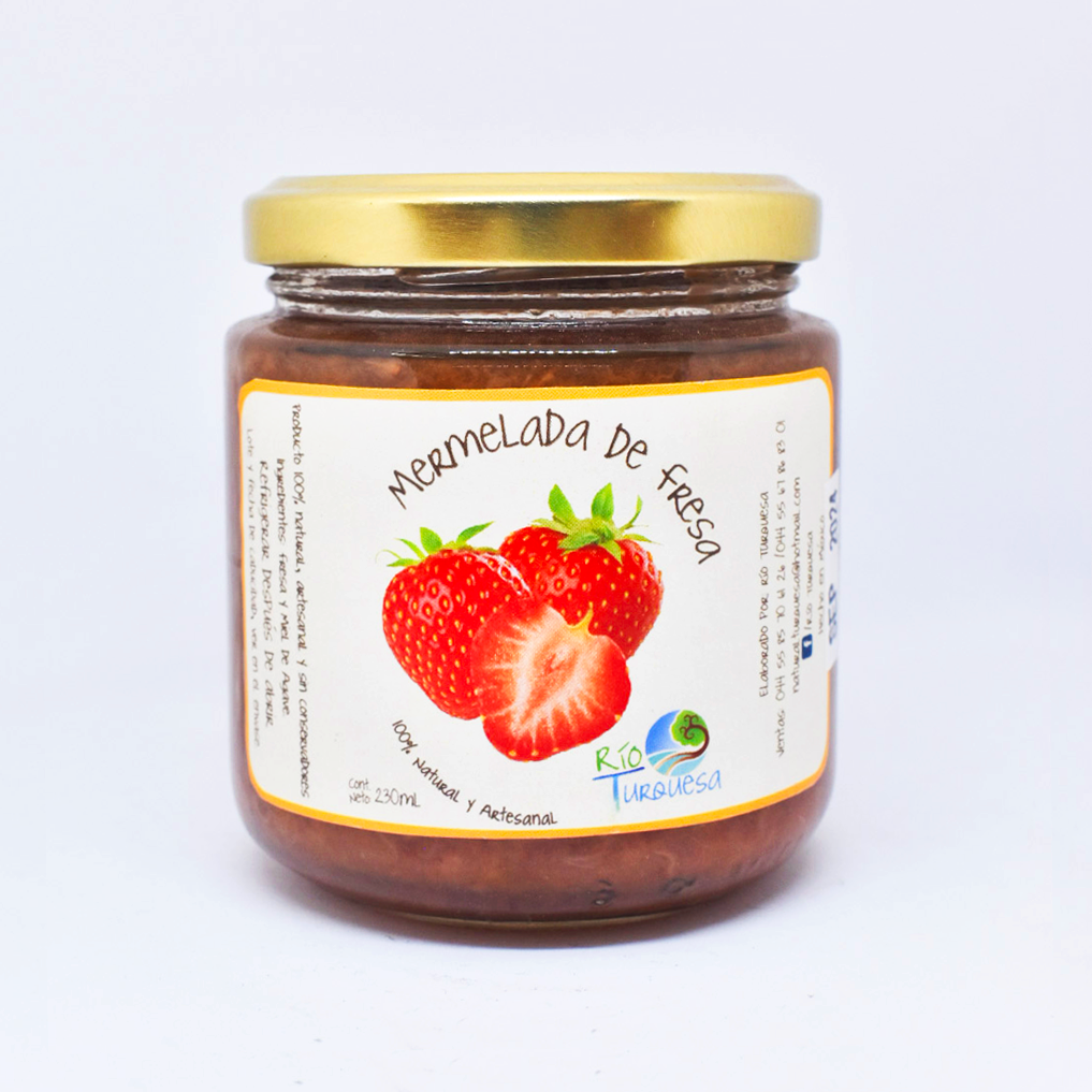Mermelada de fresa 230ml RÍO TURQUESA