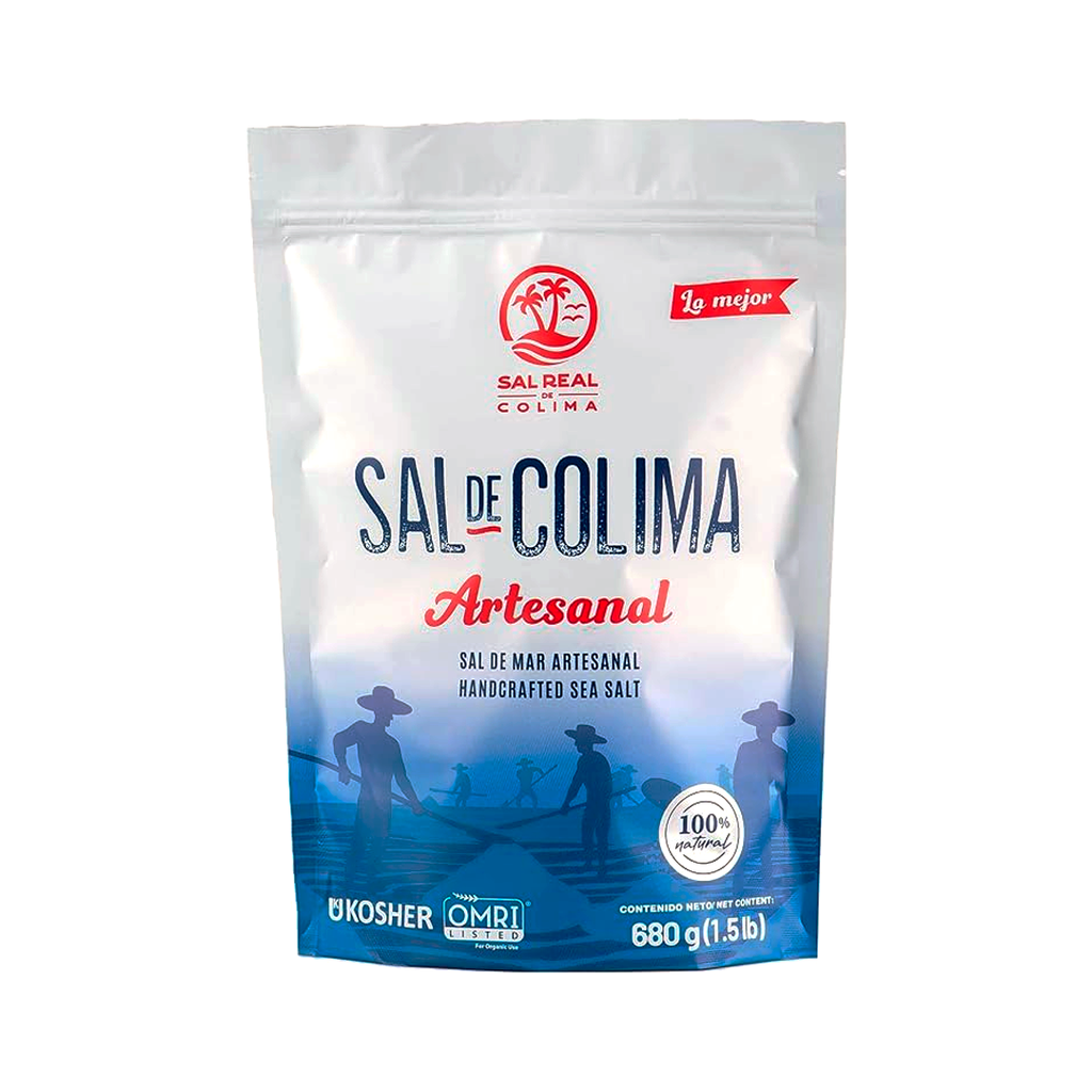 Sal de mar en ziploc laminada 680gr SAL DE COLIMA