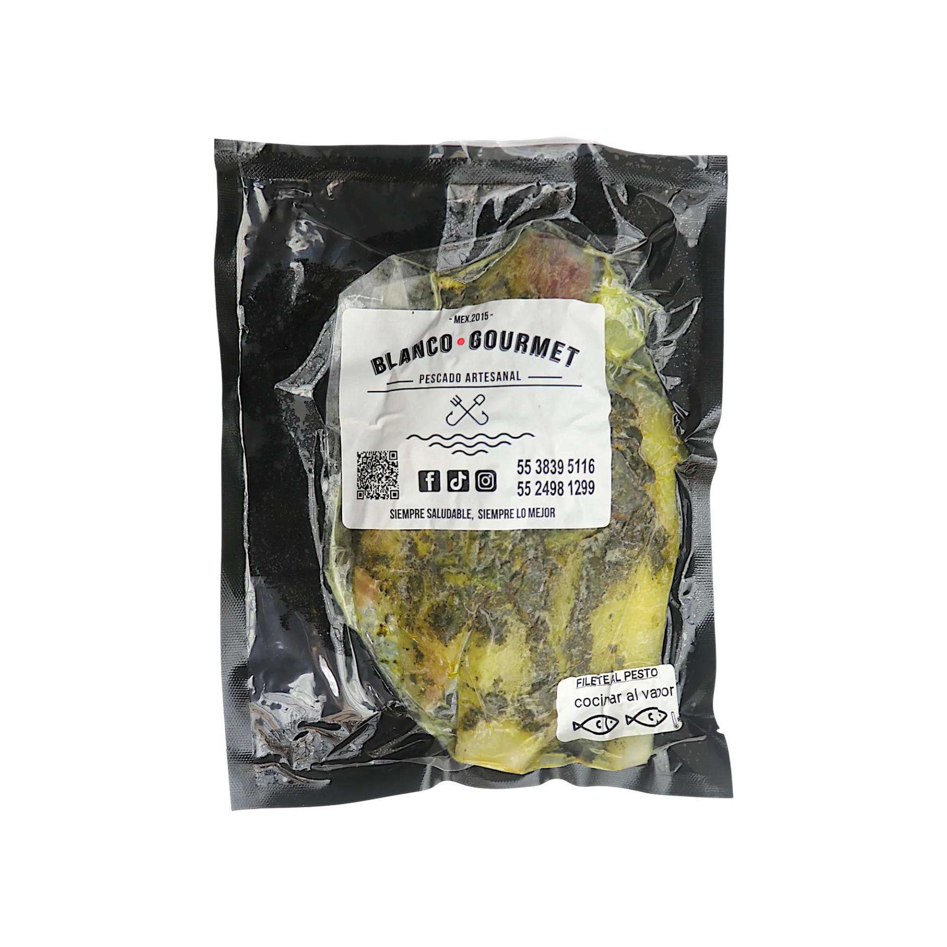 Filete de pescado al pesto pz BLANCO GOURMET