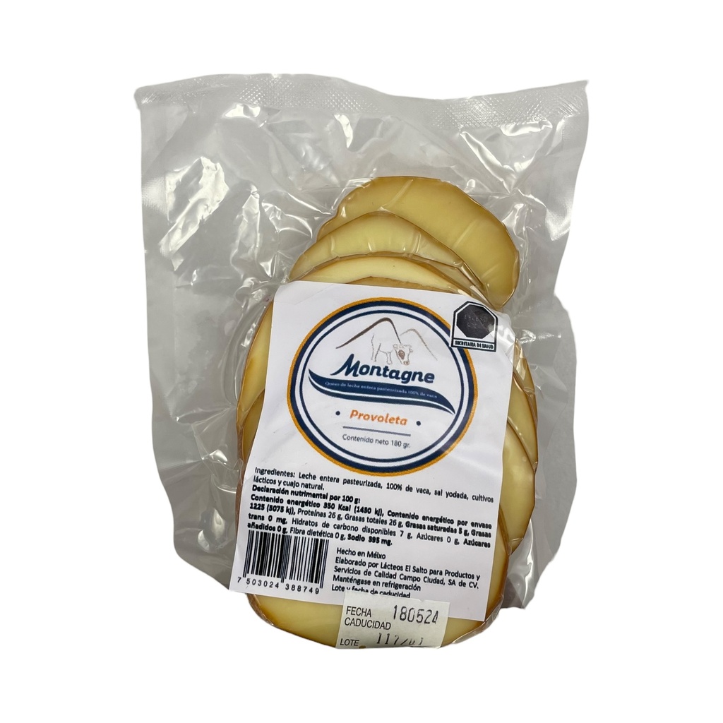 Queso provoleta rebanado 180gr MONTAGNE