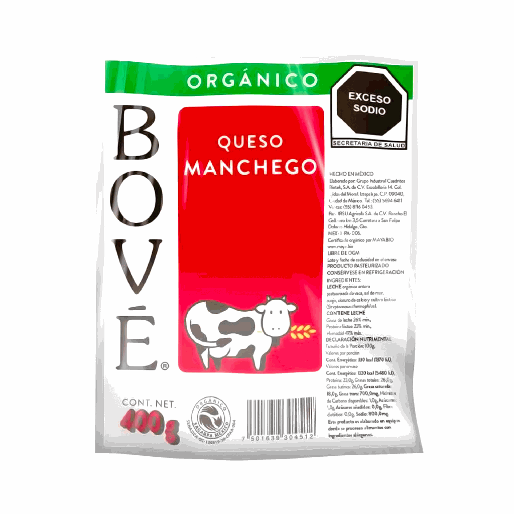 Queso manchego 400gr BOVE
