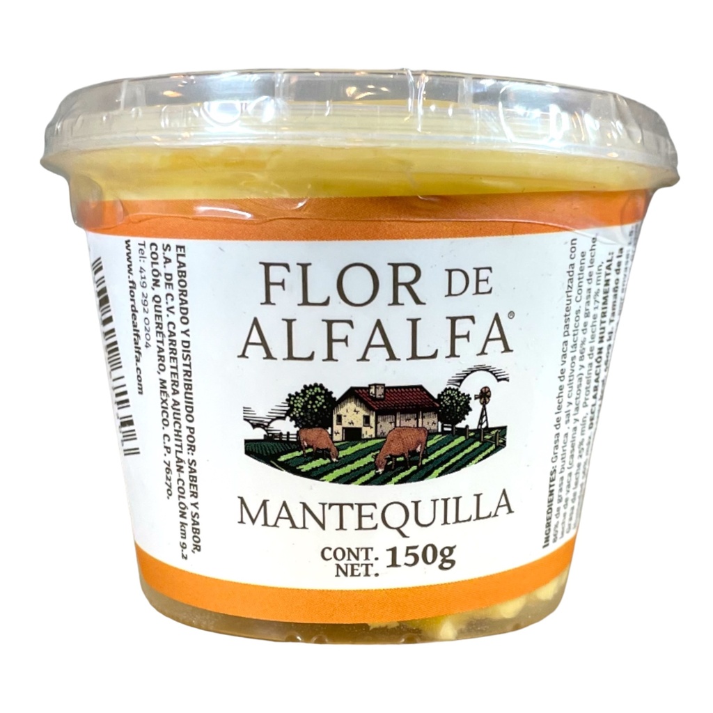 Mantequilla 150gr FLOR DE ALFALFA 