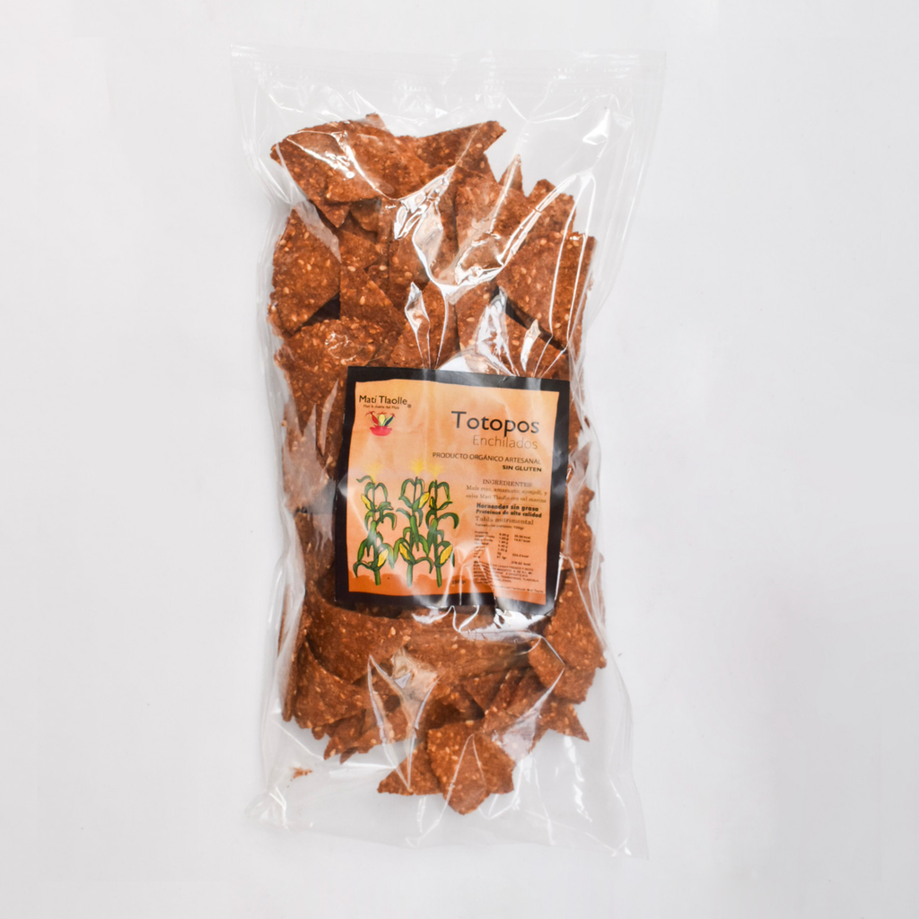 Totopos enchilados 250gr MATI TLAOLLE