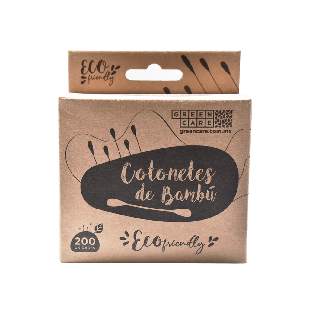 [7500760000287] Cotonetes de bambú 200pz GREEN CARE