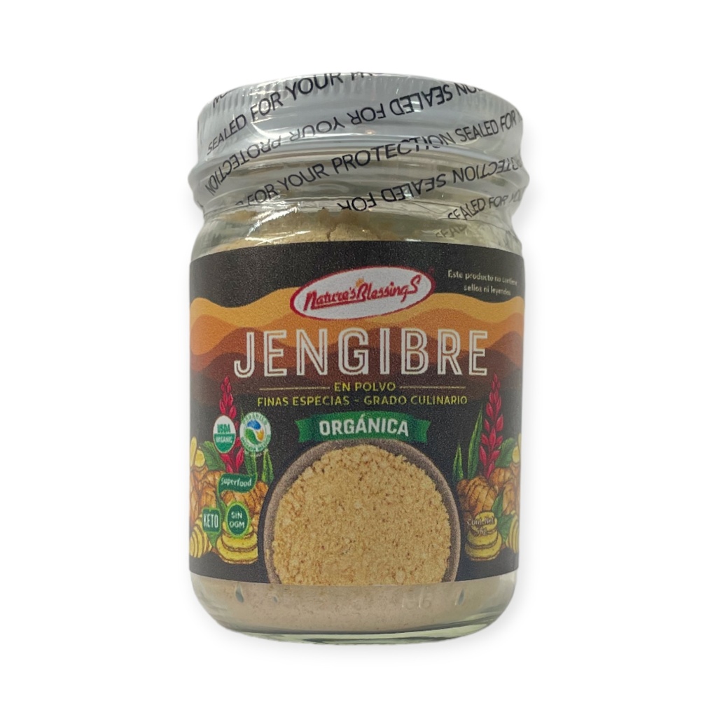 Jengibre orgánico en polvo 50gr NATURE´S BLESSINGS