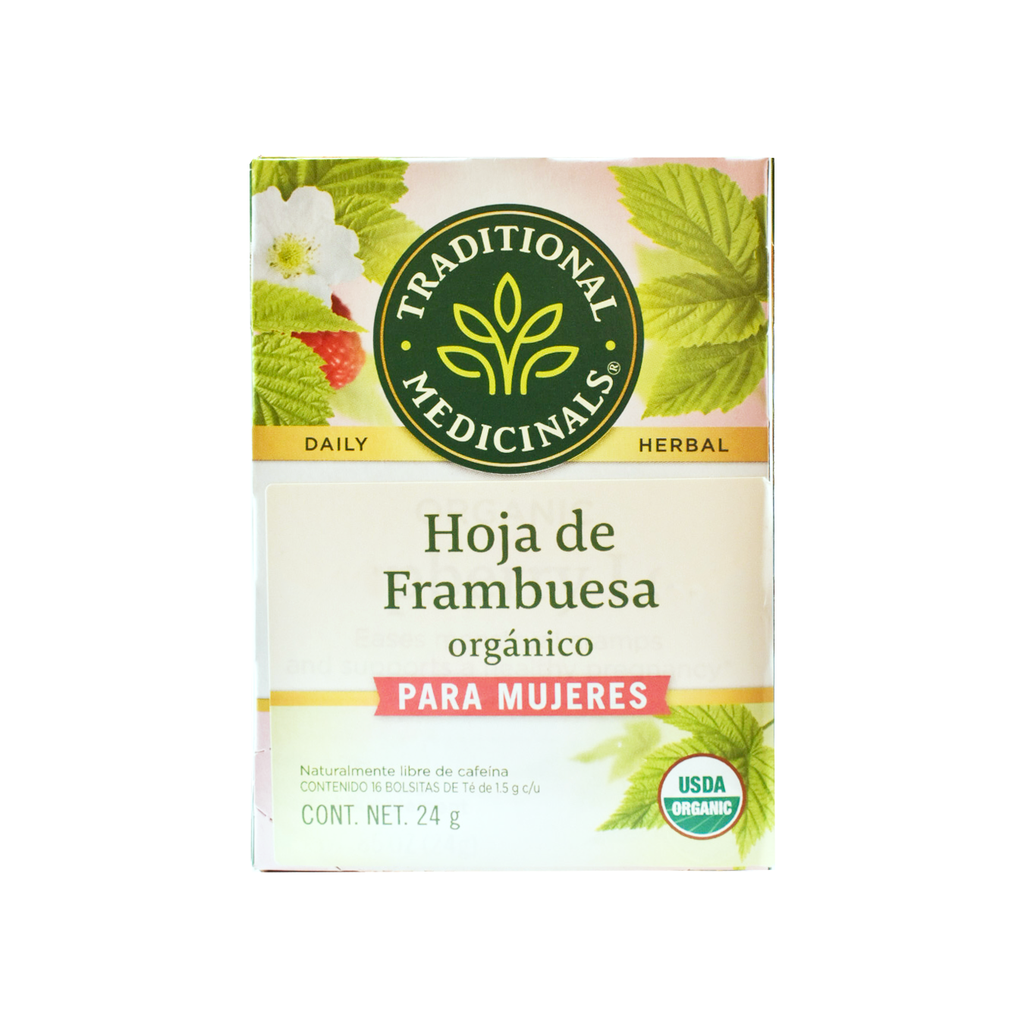 [675] Té orgánico de hoja de frambuesa (16 sobres) 24gr TRADITIONAL MEDICINALS