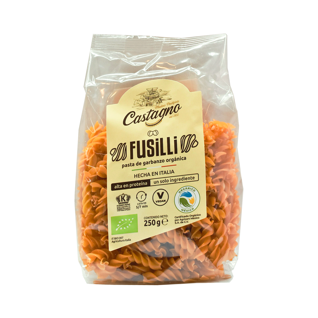 Fusili de garbanzo orgánica 250gr CASTAGNO