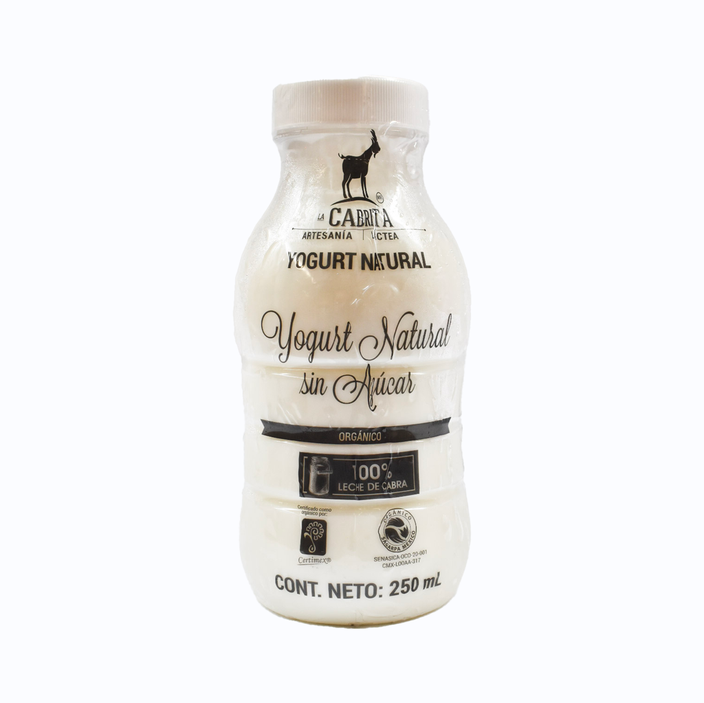 Yoghurt de cabra natural sin azúcar 250ml LA CABRITA