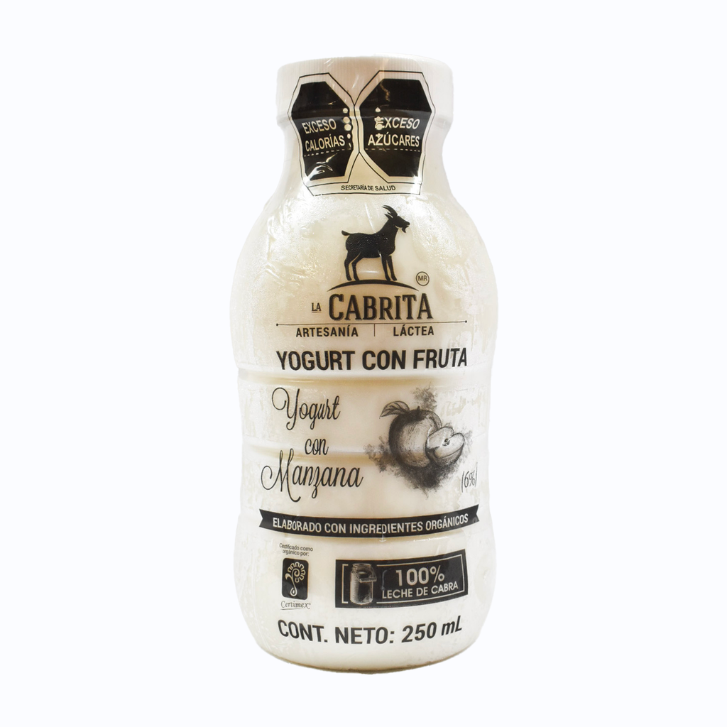 Yoghurt de cabra sabor manzana 250ml LA CABRITA