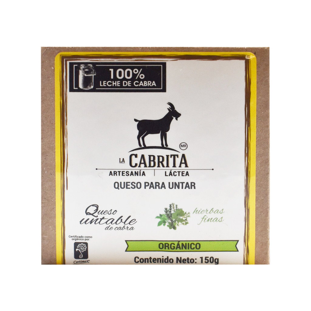Queso untable de cabra a las hierbas finas 150gr LA CABRITA