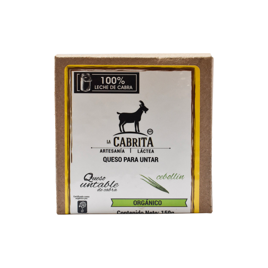 [7503009134132] Queso untable de cabra con cebollín 150gr LA CABRITA