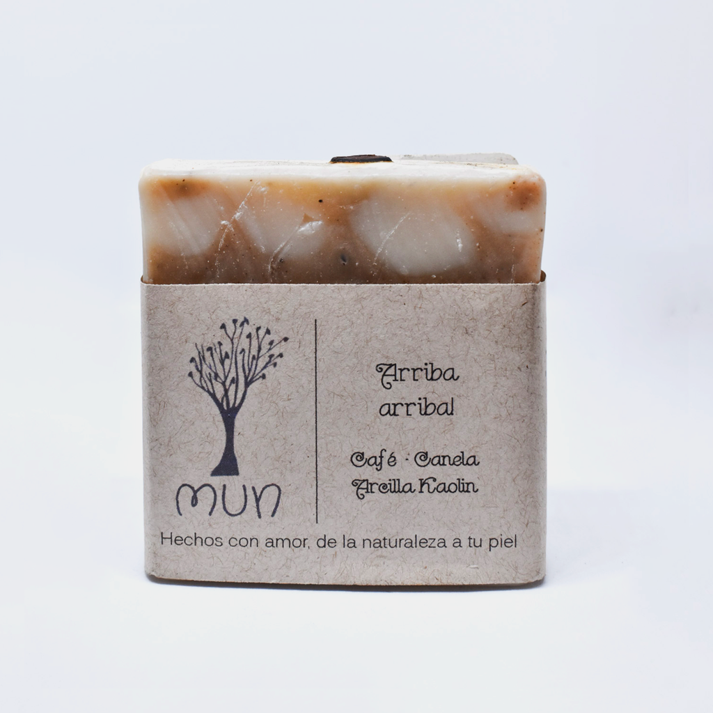 Jabón de café, canela y arcilla caolín (Arriba arriba!) 100gr MUN JABONES