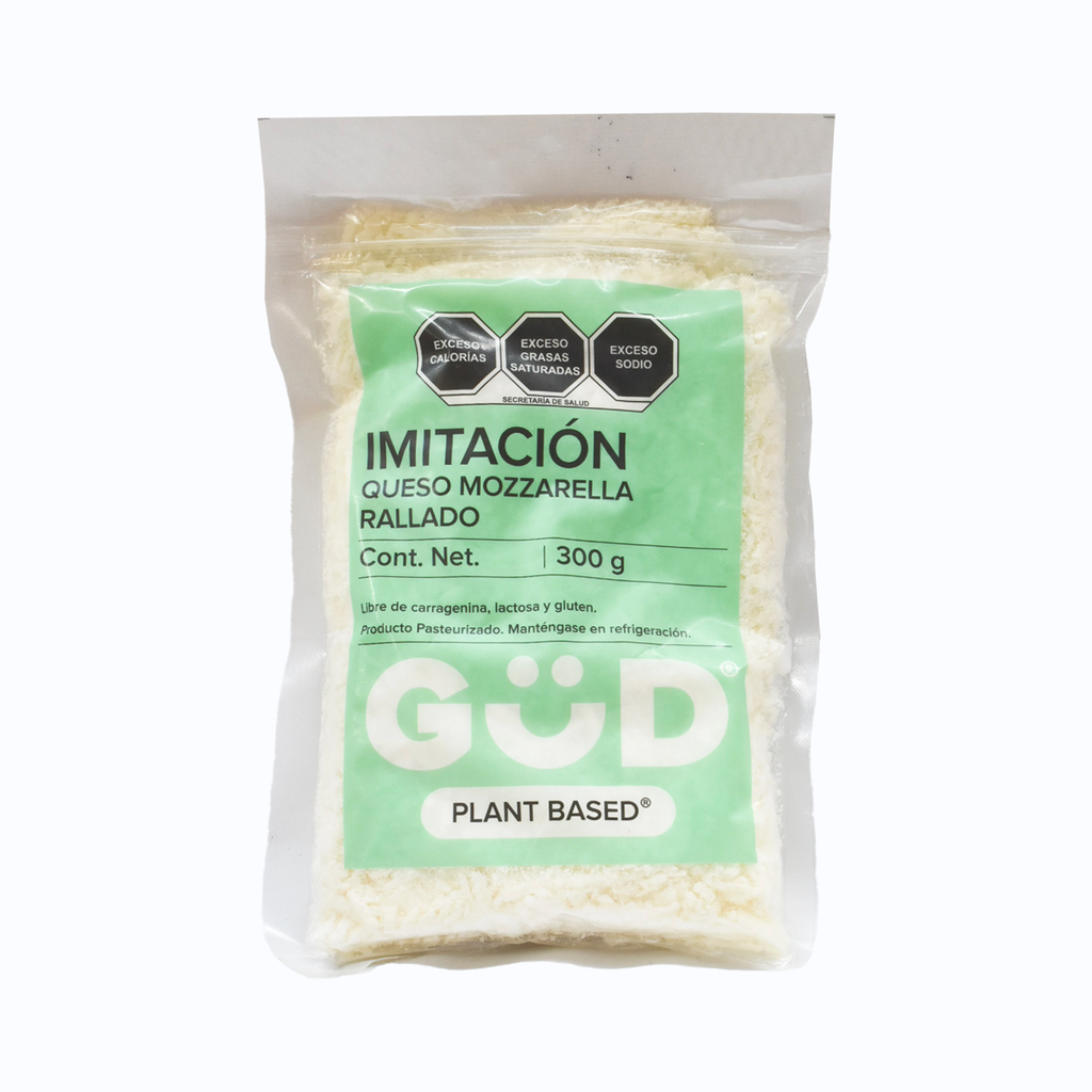 Imitación de queso tipo mozzarella rallado 300gr GUD