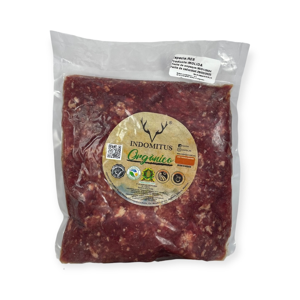 Molida de res 500gr INDOMITUS